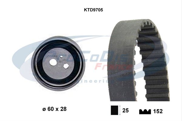 PROCODIS FRANCE paskirstymo diržo komplektas KTD9705